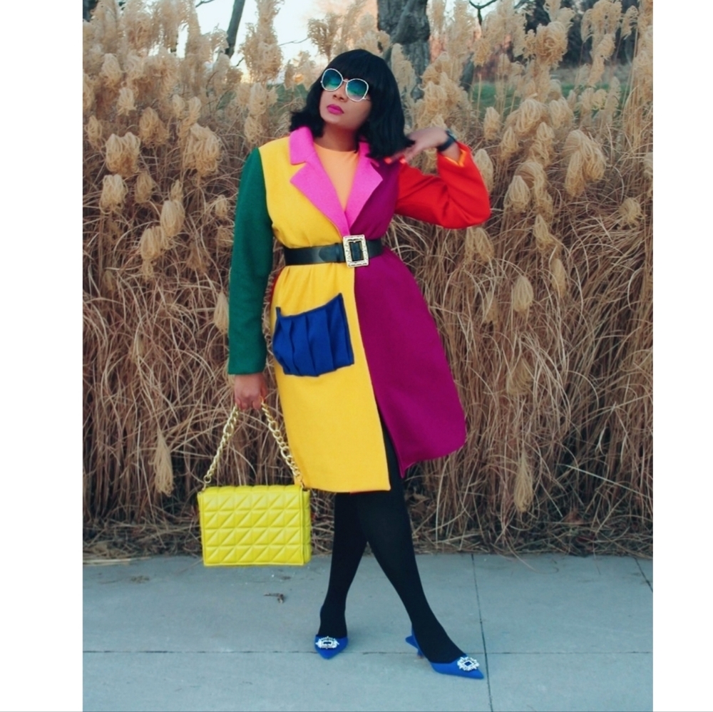 Colorblock Jacket Coat - Picture 4 of 4